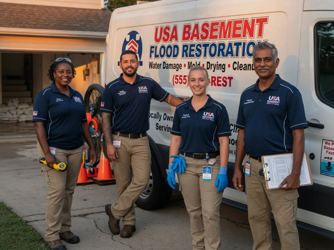Basement Flood Cleanup company in Sarona, WI